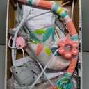 Bright Starts Baby Bouncer Soothing Vibrations Infant Seat - Removable-Toy Bar, Nonslip Feet, 0-6 Months Up to 20 lbs (Flamingo Vibes, Pink)