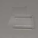Huang Acrylic Clear Acrylic Catch All Box with Hinge Lid | 7.25"x9" Large Multipurpose Storage Box for Keepsakes, Jewelry, Trinkets