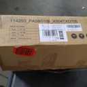 Freestanding Short Dog Gate, 16" Tall Pet Gate Indoor with Support Feet Easily Step Over, 4 Panel Metal Wood Foldable Pet Dog Gate, Up to 48" Wide Puppy Fence, Puppy Gate for for Doorway&Hallway Black