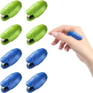 8 Pcs Migraine Relief Clip Acupressure Hand Pressure Point Clip Headache Pressure Point Tool for Relaxation(Green, Blue)