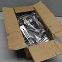 5"" 50 Pack Gutter Hangers, Heavy Duty Hidden Rain Gutter Brackets Fastener with Pre-Inserted Screw, Aluminum Gutter Brackets for Repairing Sagging Rain Gutters, Silver