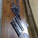 YITAHOME Buffet Cabinets with Upper Rack, Farmhouse Coffee Bar Cabinet with Power Outlet & Goblet Holder, 47 Inch Sideboard Cabinets with Sliding Barn Door for Kitchen, Living Room (Dark Rustic Oak)