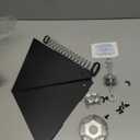 Widened 19" Metal Squirrel Baffle for Bird Feeder Poles - Outside Baffle Guard, Weatherproof Outdoor Squirrel Proof Protector with Matte Black Finish (1 Pack)