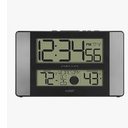 La Crosse Technology 5131417ALINT Atomic Clock w Outdoor Temp, Grey/Black