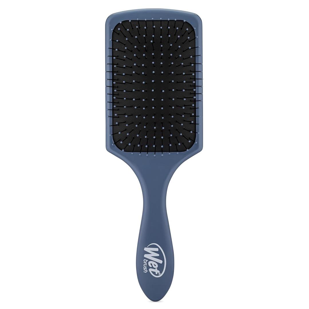 Wet Brush Paddle Detangler Hair Brush, Elemental Blue, Ultra-Soft IntelliFlex Bristles with AquaVent Design, Great For Treatment & Mask Application, Women, Men, Wet, Dry and Damaged Hair (1 Count (Pack of 1)), Elemental Blue 