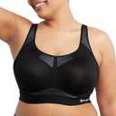 Champion Womens Motion Control Underwire Sports Bra, Black, 38D US