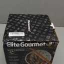 Elite Gourmet ERC003B Electric Rice Cooker with Automatic Keep Warm Makes Soups, Stews, Grains, Hot Cereals, 6 Cups Cooked (3 Cups Uncooked), Black