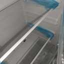 Frigidaire EFR753, 2 Door Apartment Size Refrigerator with Freezer, Retro Chrome Handle, 7.5 cu ft, Platinum Series, Stainless steel, 7.5 (Silver)