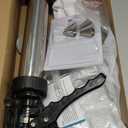 Churro Maker Machine, 21-Piece Stainless Steel Churro Gun Kit, Churros Maker Gun, Cookie Press Set, Hollow Churro, Spritz Cookie Press Gun with Piping Bag, Filler, 6 Tips, 9 Discs, 2 Brushes