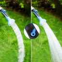 Dreyoo Fan Spray Nozzle for Garden Hose, Heavy Duty Garden Hose Head Spray for Watering Wand with Flow Control and Ergonomic Insulated Grip, Blue (2 Pack)