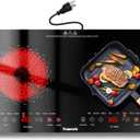 2 Burner Electric Cooktop, 24 Inch Countertop & Built-in Electric Stove 2000W, Portable Double Burner Ceramic Cooktop, Child Safety Lock, Timer, 8 Power Levels, 110V-120V Plug in