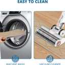 Stair Treads for Wooden Steps Indoor, 8" X 30" Non Slip Carpet Stair Treads with Reusable Adhesive for Kids Elders and Dogs, Surface Polyester TPR Backing Stair Rugs, 4 Pack Beige