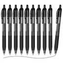 EYEYE G-103 10 Pack Retractable Gel Pens 0.5mm, Black Ink Pen Extra Fine Point Quick Dry, 0.5 mm Ballpoint Pen Fine Point Smooth Writing Pens for for Office School Supplies