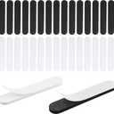 Sloewui Hat Size Reducer, 30 Pack Hat Sizing Tape, Foam Tape for Hats to Make Smaller - Adjustable Hat Fitters Inserts for Cowboy, Western, Panama & Straw Hat (Black + White)​