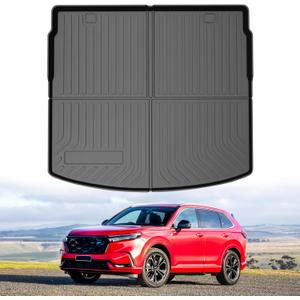 Powerty Cargo Liner for 2023 2024 2025 2026 Honda CRV Accessories (Include Hybrid), Fit Cargo Deck in Upper Position CR-V Cargo Mat, All Weather Car Rear Trunk Mat Cargo Protector (Not for Gasoline)