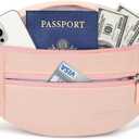 MAXTOP Large Crossbody Fanny Pack with 4-Zipper Pockets,Gifts for Enjoy Sports Festival Workout Traveling Running Casual Hands-Free Wallets Waist Pack Phone Bag Carrying All Phones (Mono Pink)