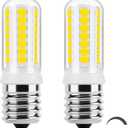 DiCUNO E17 LED Bulb Dimmable, Microwave Light Bulbs 8206232A, 125V 40W Incandescent Equivalent, Daylight White 5000K, 3W, 400LM, E17 Intermediate Base LED for Whirlpool Microwave Light, 2 Pack