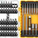 DEWALT Screwdriver Bit Set with Tough Case, 45-Piece (DW2166), Grey/Silver Screwdriving Set with Tough Case 