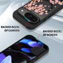 OOK Case for Google Pixel 9/9 Pro 6.3 Inch (Compatible with MagSafe) Floral Flowers Design Translucent Phone Cover Soft TPU + Hard PC Anti-Scratch Shockproof Magnetic Cute Case for Women - Pink