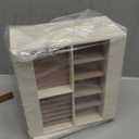 Jewelry Box Organizer for Women: 360 Rotating Vertical Storage Case, Ivory Leather with Pink Velvet, Ring Necklace Bracelet Holder, Gift Decor, 10 x 8.7 x 3.9 in (White)