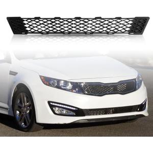 Front Bumper Lower Grille, Fit 2011 2012 2013 For KIA Optima EX LX SX Replacement Shroud Black Front Mesh Grille Replacement Kit for #865612T000#KI1036113