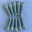 10 PCS 1/2-20 Serrated Wheel Stud Bolts 610-368 0.627 in. Knurl, 1.97 in. Length Compatible with 1994-2004 Ford Explorer Mustang, Mazda B2300 B2500 B3000 B4000 Lincoln Mercury