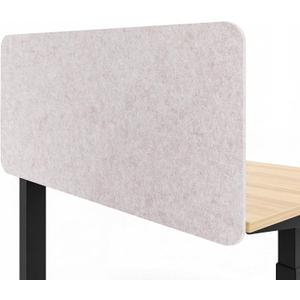 Desk Divider, Clamp On Felt Desk Privacy Panels, Acoustic Sound Absorbing Desk Partition for Office Desk, Reduce Distractions, Oatmeal, 1 Pack, 24 x 48 in