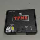 Motorcycle TPMS, Tire Pressure Monitoring System for Motorcycles with LCD Display & 2 External Sensors, Wireless, Waterproof, Real-Time Pressure/Temperature Alarm, Universal Fit