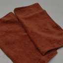 JUSPURBET Set of 2 Burnt Orange Chenille Throw Pillow Covers 16x16 Inch Soft Textured Decorative Cushion Cases for Couch Sofa Bed Solid Home Decor Pillowcases