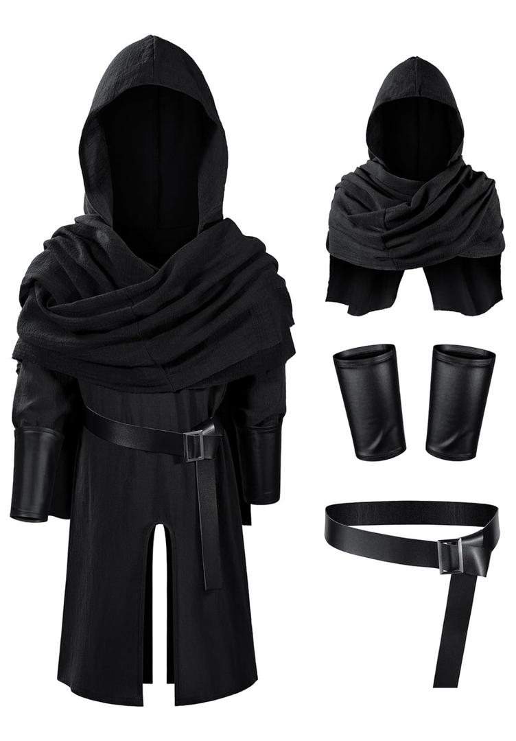 TOKYO REVENGERS Kids Medieval Renaissance Pirate Costume Knight Cosplay Outfit LARP Costume Accessories Set 150