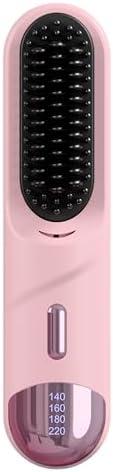 2025 Hair Straightener Brush Pale Pink