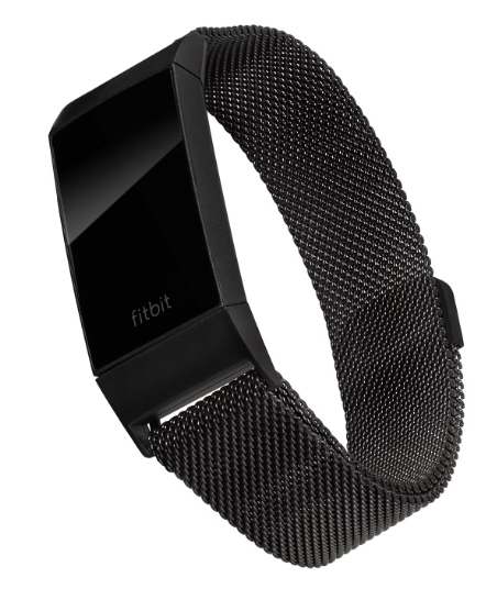 WITH it Stainless steel mesh band for use with FITBIT CHARGE 4 & CHARGE 3