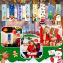 120 Pieces Christmas Bookmarks 10 Styles Double Sided Xmas Christmas Character Santa Snowman Book Markers for Students, Winter Holiday Page Marker Fun Christmas Gifts Party Favors