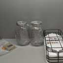 2 Gallon Glass Drink Dispenser for Parties, 2 Pack Beverage Dispenser with Stand, Lemonade Dispenser with 18/8 Stainless Steel Spigot, Leakproof for Sun Tea, Juice, Picnic, BBQ & Bars