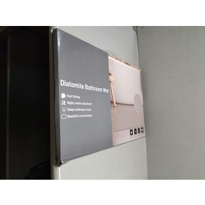 Stone Bath Mat,Non Slip, Super Absorbent Quick Drying Bathroom Floor Kitchen Counter, Diatomaceous Earth Shower Mat, Easy to Clean (23.6"x15.4" - Grey) 