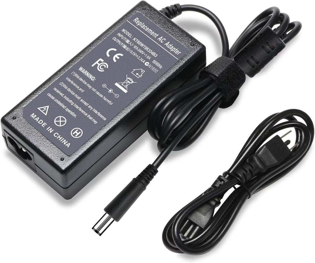 19.5V 3.34A 65W PA-12 AC Adapter Charger for Dell Inspiron M5030 M5110 N4010 N4020 N4030 N5010 N5110 N5030 N5040 N5050 Inspiron 15-3520 3521 1564 3537 7537 Power Supply Cord(7.4*5mm Tip)