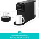 CASABREWS CM7036E Espresso Machine for Nespresso Original Pods, 20 Bar Compact Capsule Coffee Machine with 21 oz Removable Water Tank and 4 Brewing Modes, Mini Espresso Maker for Home or Office, Black