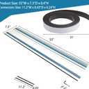194368-5 110" Track Saw Guide Rail Joining Set for Makita, Includes 2x55" Extruded Rails, 194368-5 for Makita Track Saw Kit with Connectors and Anti Slip Rubber Strips