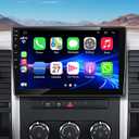 4G+64G Car Radio for Dodge RAM 1500 2500 3500 2009 2010 2011 2012, Android 12 Dodge RAM Stereo with 10 Inch Touch Screen Support Wireless CarPlay/Android Auto/GPS Navi/Bluetooth/Rear Camera/FM Radio