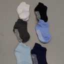 CozyWay Baby & Toddler Socks with Grippers Non Slip Ankle Grip Socks For Boys and Girls - Comfy Soft Cotton - 6 Pack 3-5T