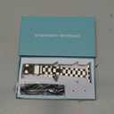 Fullmosa Metal Band Compatible with Apple Watch Bands Series 11 10 42mm, Stainless Steel Strap iWatch Band with Case for Apple Watch, Silver