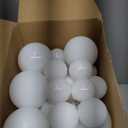 JOYIN 24 Pcs Christmas Ball Ornaments Blank White, Ball Ornaments for DIY Art & Craft Christmas Tree Decoration Shatterproof for Xmas Party Favors Supplies Presents