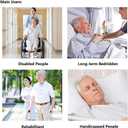 31.5 Inch Padded Bed Transfer Nursing Sling for Patient, Elderly Safety Lifting Aids Home Bed Assist Handle Back Lift Mobility Belt for Patient Care