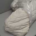 PinkMemory Beige Striped Duvet Cover Set Queen 100% Washed Cotton Beige Wide and Pinstriped Bedding Duvet Cover Set with Streak Pillowcases-Ultra Soft Breathable Zipper Closure Corner Ties