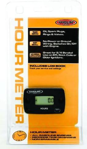 Hardline Products HR-8063 Hour Meter, Black
