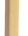 Closet Pole with Wood Construction and Plastic Brackets, 1 3/8" Thick, Natural Finish (4 FT LONG)