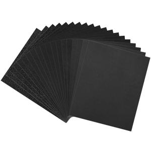 Sandpaper Assortment, 18 Sheets, 9 x 11 Inch Wet Dry Sand Paper, 120/180/240/320/400/600/800/1000/2000 Grit Hand Sanding Sheets for Wood Metal Automotive Sanding and Polishing