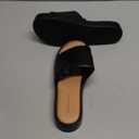 Amazon Essentials Women's Slide Flatform Sandal (9, Black)