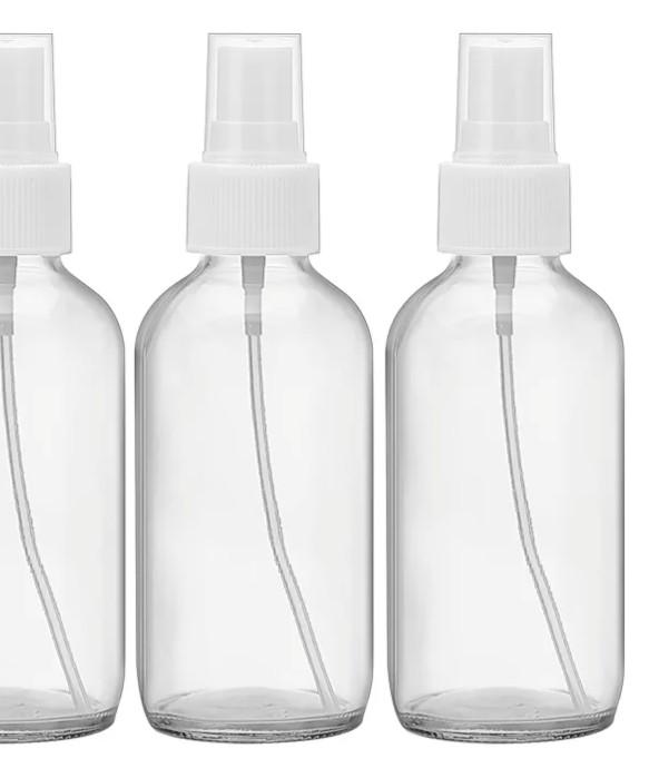 StellaCare 1oz Spray Bottles, Refillable Empty Glass Bottle with Small Fine Mist for Hair, Essential Oil, Plants, Cleaning Solutions(3 Pack)