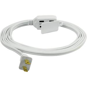 Prime Wire & Cable EC660606 6-Foot 16/2 SPT-2 3-Outlet Cord, White